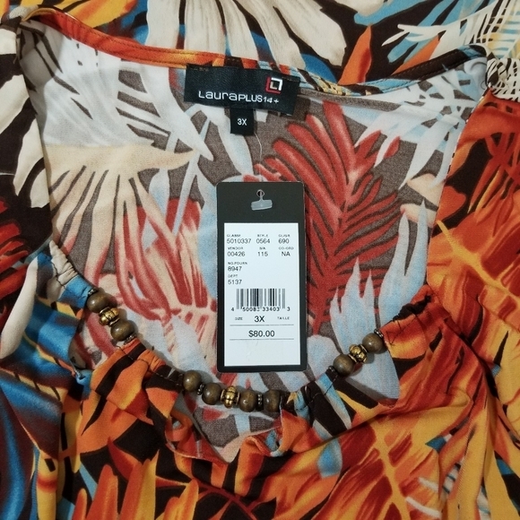 lauraplus14+ new multicolored plus size top - Picture 8 of 9